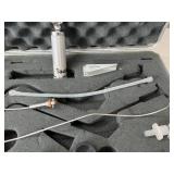 Circon ACMI LAR-A Adult Bullard Laryngoscope Kit – Fiber Optic Illumination & Rigid Curved Blade Design – Great Condition!