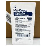 1 Case (20 each) NEW MediChoice PTRAY126 Irrigation Tray with Piston Syringe