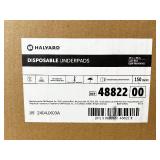 1 Case (150 each) NEW Halyard 48822 23" x 36" Disposable Underpads