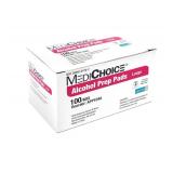 1 Case (1,000 count) NEW MediChoice APP104A 1.75" x 3.5" 2-Ply Sterile Alcohol Prep Pads - Large