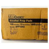 1 Case (1,000 Count) NEW MediChoice APP104A 1.75" x 3.5" 2-Ply Sterile Alcohol Prep Pads - Large