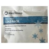 1 Case (24 each) NEW Halyard 51778 6" x 6.5" Flocked Instant Cold Pack - Size Medium