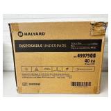 1 Case (40 each) NEW Halyard 49979 30" x 36" Disposable Underpads - Blue - Maximum repositioning 375 lbs.