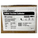 1 Case (50 each) NEW MediChoice RSC08CD Sterile Coiled Suction Catheter