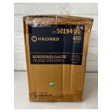 1 Case (400 each) NEW Halyard 50194 2" x 2" Island Dressing Bordered Gauze