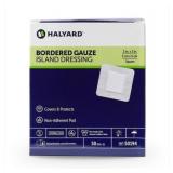 1 Case (400 each) NEW Halyard 50194 2" x 2" Island Dressing Bordered Gauze