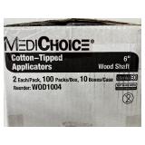 1 Case (2000 per case) NEW MediChoice WOD1004 6" General Purpose Sterile Cotton-Tipped Applicators Wood Shaft - I love these!! So many uses!!