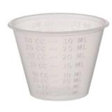 1 Case (5000 cups) NEW MediChoice 33304M 30mL mL and cc Graduated Non-Sterile Metric-Only Medicine Cup