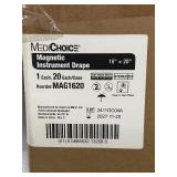 1 Case (20 each) NEW MediChoice MAG1620 16" x 20" Sterile Magnetic Instrument Drape