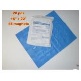 1 Case (20 each) NEW MediChoice MAG1620 16" x 20" Sterile Magnetic Instrument Drape