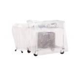 1 Case (50 each) NEW MediChoice CC3848F 38" x 26" x 48" 1.85 mil Non-Sterile Folded Plastic Cart Cover - Clear