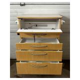 5-Drawer Rolling Storage Supply Cabinet – Smooth-Rolling Casters – Great Condition!