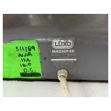 Vintage Luxo Magnifier Work Table Lamp – Adjustable Brightness, Flexible Arm – Great Condition!