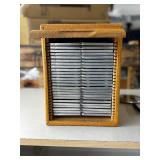 Vintage Eberbach Oak Wood Microscope Slide Cabinet – Holds Many Slides for Safe Storage, Individual Compartments – Great Condition!