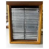 Vintage Eberbach Oak Wood Microscope Slide Cabinet – Holds Many Slides for Safe Storage, Individual Compartments – Great Condition!