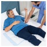 1 Case (40 each) NEW Halyard 49979 30" x 36" Disposable Underpads - Blue - Maximum repositioning 375 lbs.