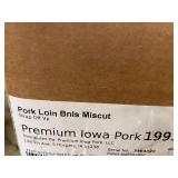Frozen Premium Iowa Pork Boneless Miscut Pork Loin 8 LBs