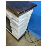 LifeSmart Large Square Faux Stone Infrared Fireplace