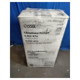 Commercial Cool 9000 BTU (SACC: 6350 BTU) Portable Smart Air Conditioner with Fan and Dehumidifier