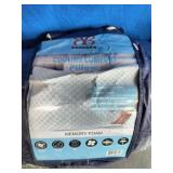 Bibb Home Cooling Memory Foam Pillow with Removable Cover 2-Pack - King