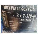 Grabber 8 x 2-3/8-inch Drill Point Drywall Screws.