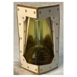 Vintage Gold Vanity Mirror with 11 Vintage Perfume Bottles