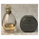 Vintage Gold Vanity Mirror with 11 Vintage Perfume Bottles