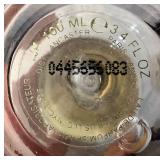 Vintage Gold Vanity Mirror with 11 Vintage Perfume Bottles