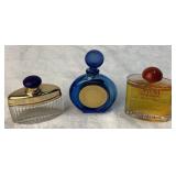 Vintage Gold Vanity Mirror with 11 Vintage Perfume Bottles