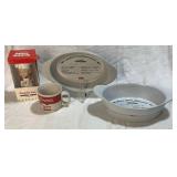 Campbells Soup Company Collection - Green Bean Casserole Dishes, Chicken Noodle Soup Mug and Campbell Kids Bobble Head