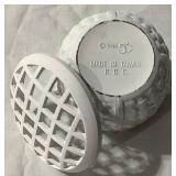 Vintage Glass and Cast Iron Flower Frogs