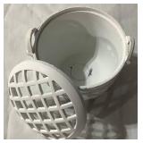 Vintage Glass and Cast Iron Flower Frogs