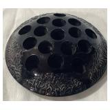 Vintage Glass and Cast Iron Flower Frogs