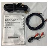 Toshiba SD-V290 DVD-VCR Combo (missing Remote) AV Cables with Manual plus RCA RT2760 5.1 Channel Home Theater System 720W (missing Speakers) with 4 ohm Subwoofer