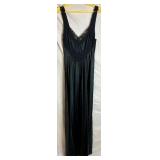 Vintage Medium Black Nightgown 3 pc Set by Undercover Wear