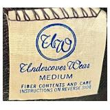 Vintage Medium Black Nightgown 3 pc Set by Undercover Wear