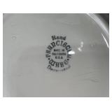 Franciscan Desert Rose Round Covered Serving Dish, Candleholder and Franciscon Ware Oval Pink Serving Bowl