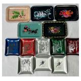 Vintage Tin Mini Trays Collection