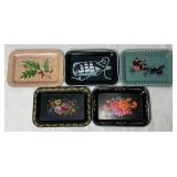 Vintage Tin Mini Trays Collection