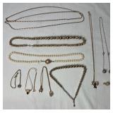Costume Jewelry Bundle of Necklaces and Bracelets