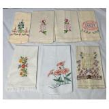 Vintage Embroidered Linen Bundle #2 - Assorted Colors