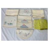 Vintage Embroidered Linen Bundle #2 - Assorted Colors