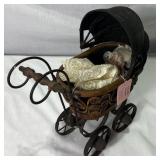 Vintage Doll Collection - 6" Gerber Brithday Baby Twins in Original Box, Show Stoppers Porcelain Doll in Buggy, and Show Stoppers Joyful Baby in Original Box