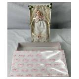 Vintage Doll Collection - 6" Gerber Brithday Baby Twins in Original Box, Show Stoppers Porcelain Doll in Buggy, and Show Stoppers Joyful Baby in Original Box