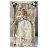 Vintage Doll Collection - 6" Gerber Brithday Baby Twins in Original Box, Show Stoppers Porcelain Doll in Buggy, and Show Stoppers Joyful Baby in Original Box