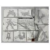 Vintage Building Toys - Erector Set and Loc Bloc 500