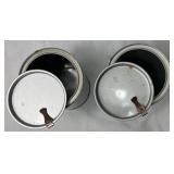 Vintage Hiawatha Glass Lined Thermos Jug and Pik-Nik Cooler Bucket with Dual Purpose Ice Chambers (2)