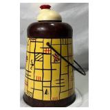 Vintage Hiawatha Glass Lined Thermos Jug and Pik-Nik Cooler Bucket with Dual Purpose Ice Chambers (2)