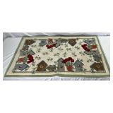 Pair of Birdhouse Themed Hooked Rugs - 21.5" x 33" and 30" x 50"
