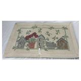 Pair of Birdhouse Themed Hooked Rugs - 21.5" x 33" and 30" x 50"